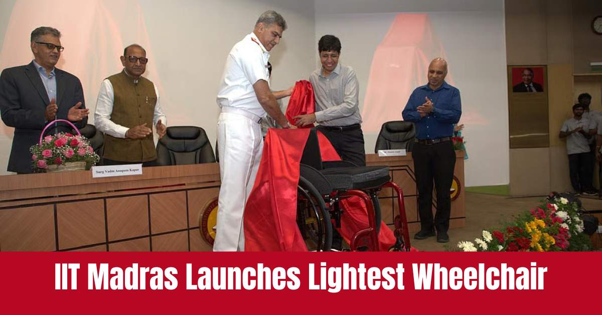 IIT Madras Launches Lightest Wheelchair, Weighing 9 kg
